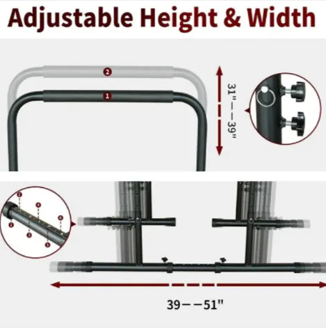 Adjustable Power Tower Pull-Up Bar