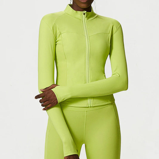 Nude Zipper Yoga Jacket