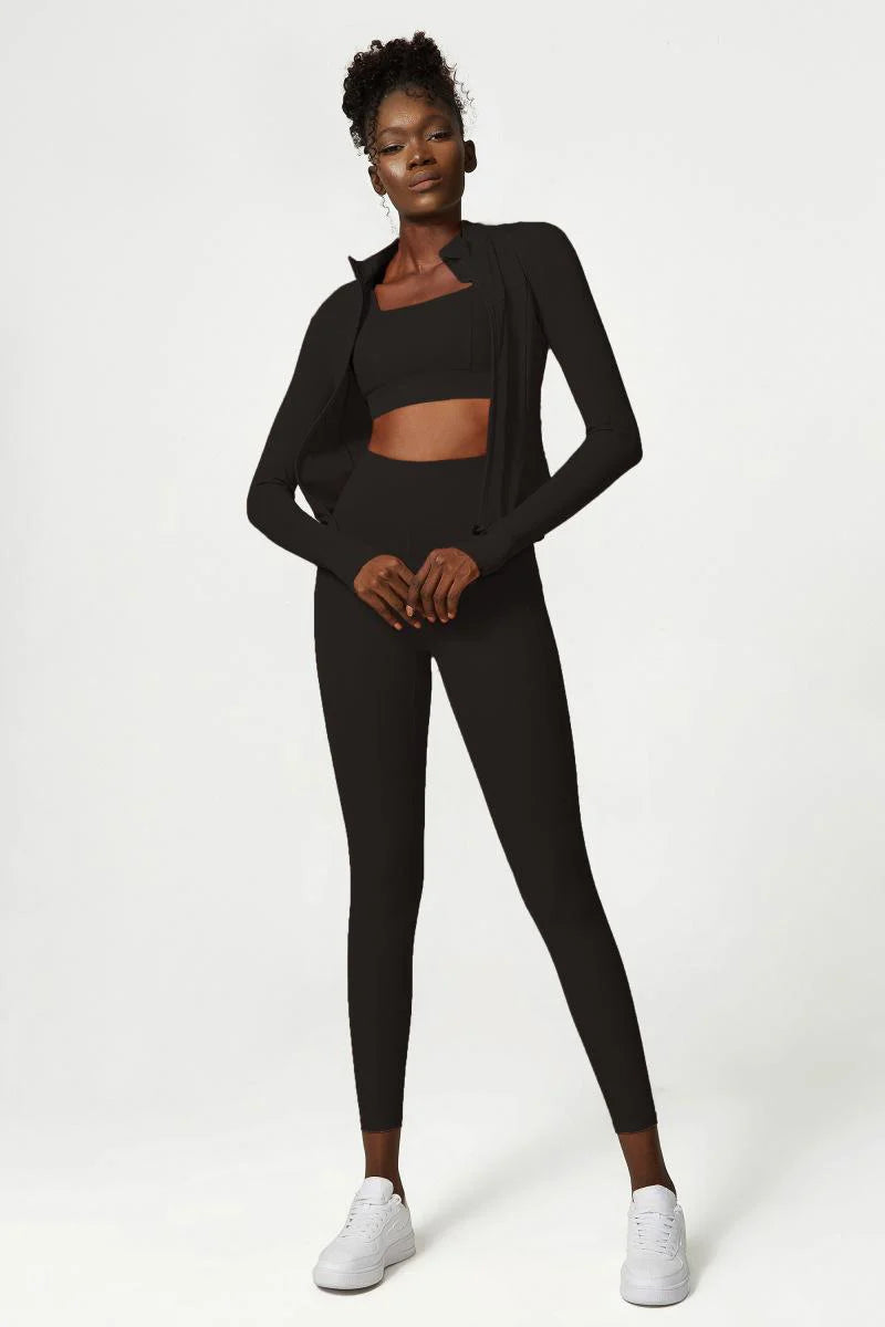 Nude Zipper Yoga Jacket