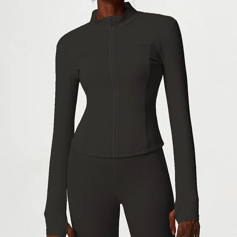 Nude Zipper Yoga Jacket