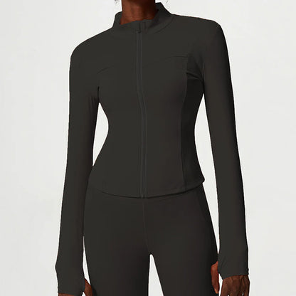 Nude Zipper Yoga Jacket