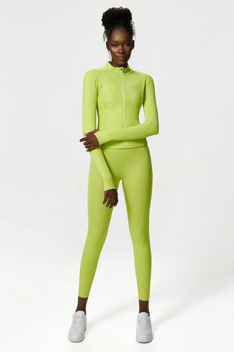 Nude Zipper Yoga Jacket
