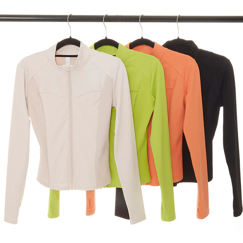 Nude Zipper Yoga Jacket