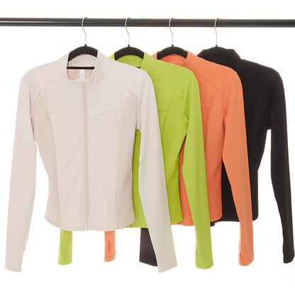 Nude Zipper Yoga Jacket