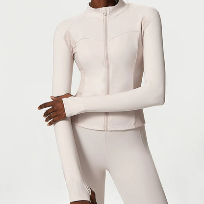 Nude Zipper Yoga Jacket
