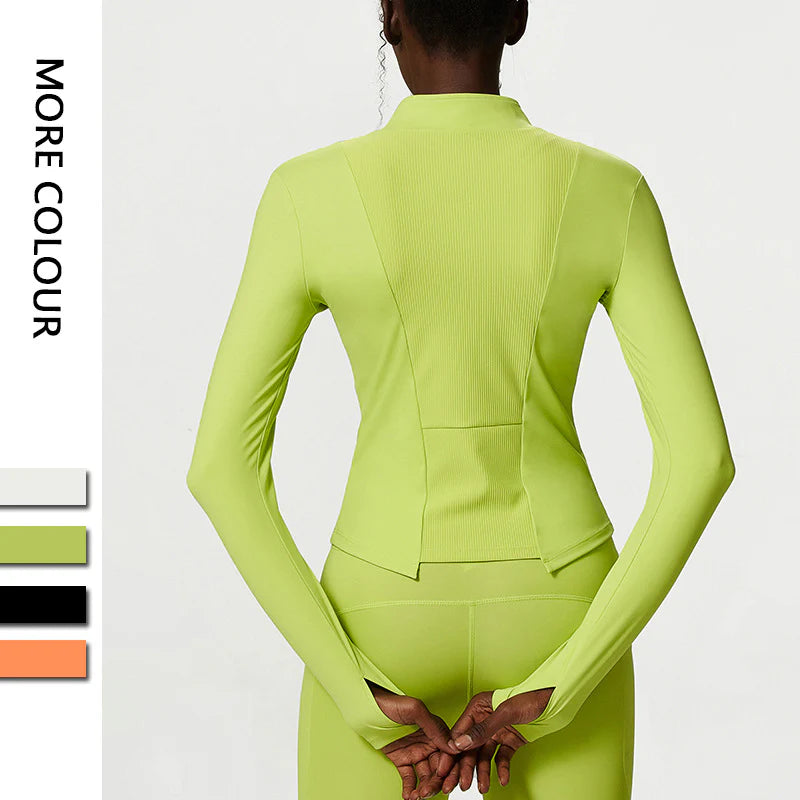 Nude Zipper Yoga Jacket