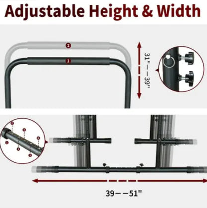 Adjustable Power Tower Pull-Up Bar