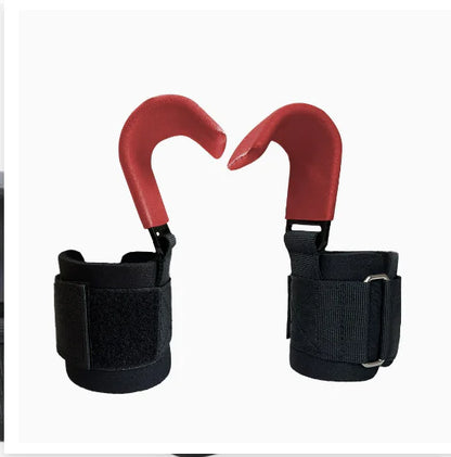 Weight Lifting Hooks with Wrist Wraps