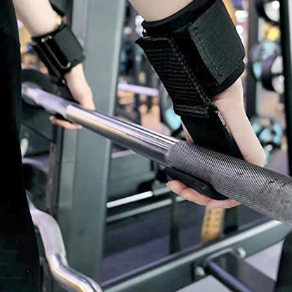 Weight Lifting Hooks with Wrist Wraps
