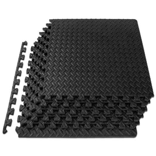 Puzzle Exercise Mat, 1/2" Thick EVA Foam Interlocking Tiles