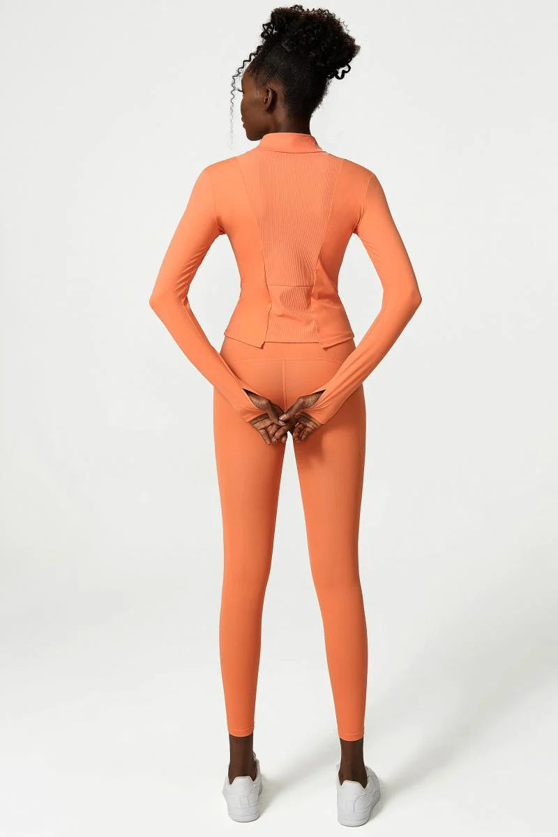 Nude Zipper Yoga Jacket