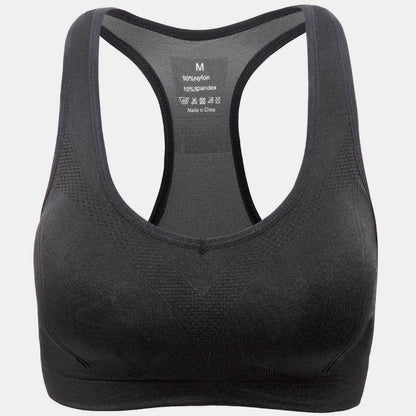 Jupitergear Women’S Stylish Racerback Athletic Sports Bra | Padded Seamless High Impact Support for Yoga, Gym Workouts, Fitness Training and Running