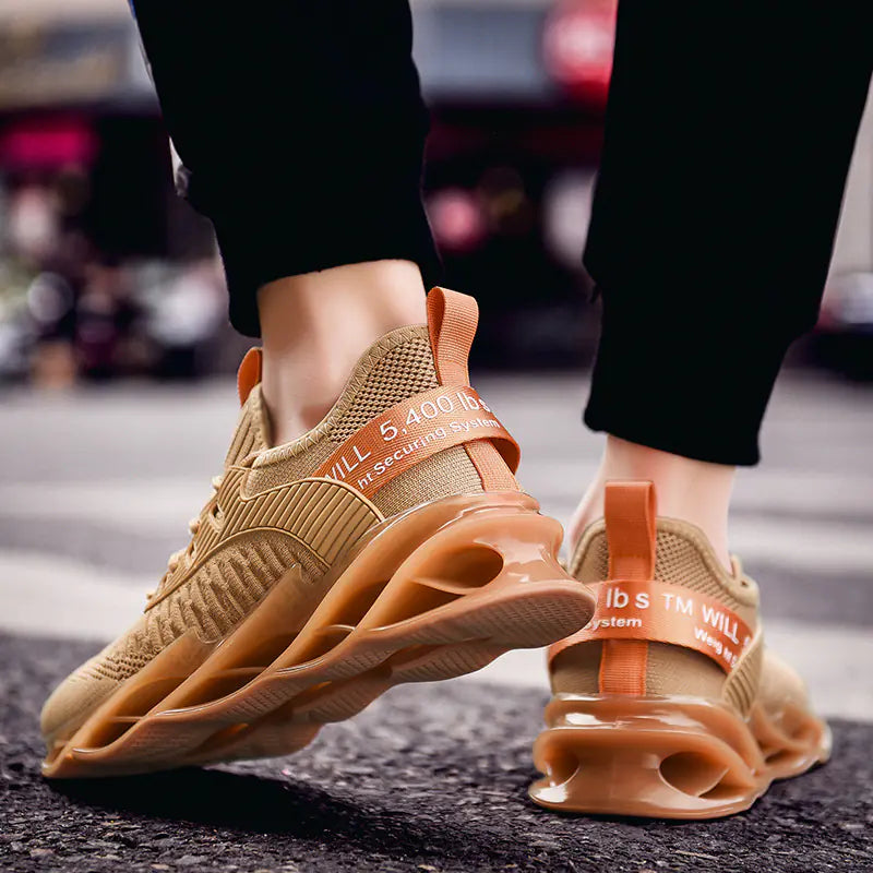 Plus Size Breathable Flyknit Running Shoes for Gym