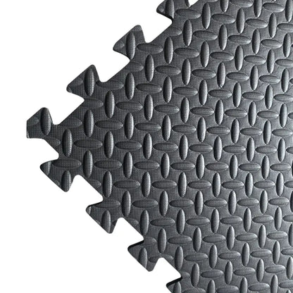 EVA Foam Interlocking Gym Floor Mat with Leaf Pattern